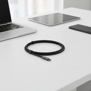 Cabo <span class=keywords><strong>USB</strong></span> Tipo C para Tipo C Trançado de Alumínio 100% Inspecionado, USB2.0 480Mbps, Cabo <span class=keywords><strong>USB</strong></span> Tipo-C para Carregamento Rápido - Product Image 6