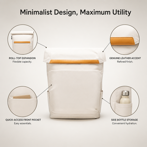 Sac à dos pour ordinateur portable unisexe multi-couches, souple, tendance, avec port USB, antivol, fermeture éclair étanche, capacité 20-39L, en nylon et polyester - Product Image 4