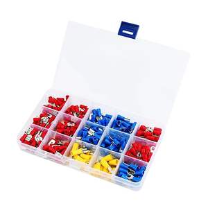 280PCS配套接线片套件绝缘铲线连接器压接端子铲形环组太阳能系统电气公/母 - Product Image 3