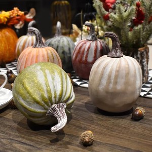 New KANGNING Brand Superior Quality Artificial Foam Pumpkin Decoration Rustic Old Style Fake Pumpkin Props Farmhouse Halloween - Product Image 4