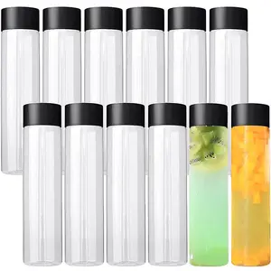 500ml Empty Glass Water Bottles Sensory Bottle Beverage Container for Storing Homemade Juices and Other Beverages