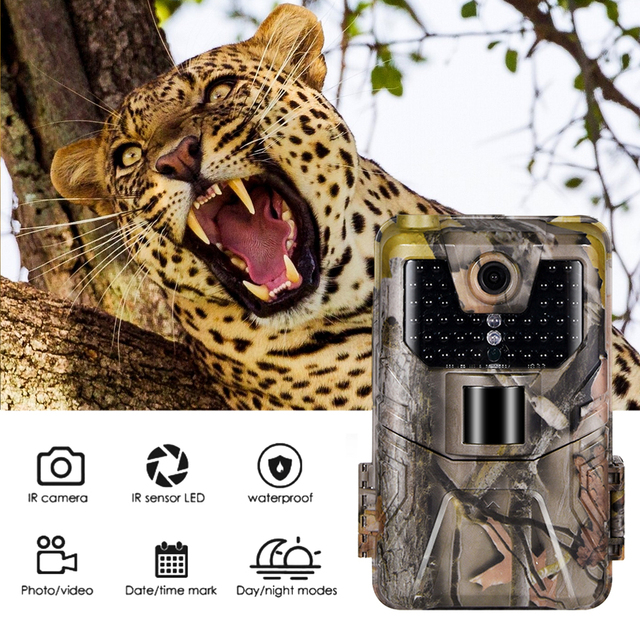 Hunting Camera Trail Cameras 36MP 2.7K Night Vision Photo Trap HC-900A Wireless Wildlife Surveillance Tracking