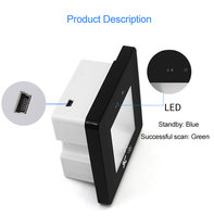 Escáner de código de barras OEM 2D, Control de acceso, bloqueo de puerta RFID, lector de código QR, sistema de seguridad, Control de acceso