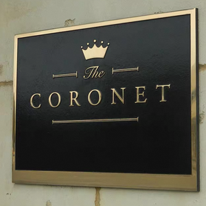 Insegna LED Tridimensionale in Rilievo, Targa in Bronzo Anticato Personalizzata, Placca per Porta di Villa, Insegna Retrò per Cartellone Pubblicitario - Product Image 6