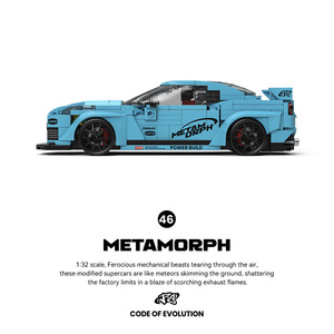 Pinbot PB8846 God of War GTR Sports Car <b>Building</b> Blocks <b>Model</b> Assembly Toy For Teenagers 7-14 Years Old - Product Image 2