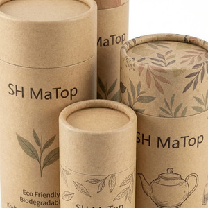 Kemasan Silinder Dorong-Tarik dari Karton Kraft Bentuk Bulat <span class=keywords><strong>2</strong></span> Oz, Kotak Tabung Lip Balm Kosong - Product Image 4