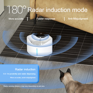 Fuente de Agua Inteligente para Mascotas, Gran Capacidad de 2.5L, Control por Aplicación, Inalámbrica, Funciona con Batería, Automática, para el Hogar, en Oferta - Product Image 2