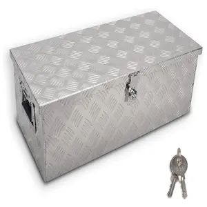 30 inch nhôm 5 bar Tread hộp công cụ hộp ngực Pick up xe tải giường RV Trailer hộp công cụ lưu trữ với <span class=keywords><strong>Side</strong></span> xử lý và khóa phím - Product Image 1