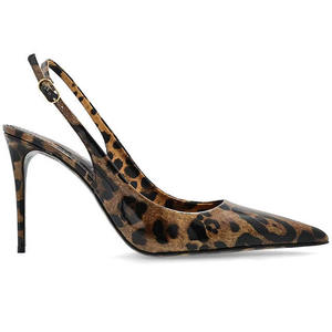 Zapatos de Mujer de Diseño de Lujo, Sandalias Elegantes de Tacón con Punta en Pico, Zapatos de Tacón con Estampado de Leopardo a la Moda para Mujer - Product Image 2