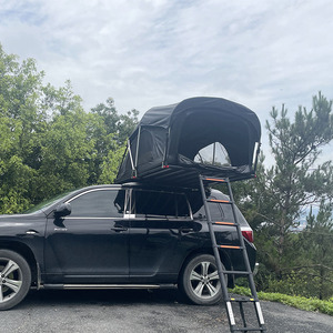 Tente de toit de camion pliable pour le camping, 2-3 personnes, grande tente de toit de voiture à coque rigide, aventure en plein air - Product Image 3