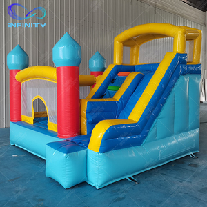 Gorila inflable azul de tamaño Mini de alta calidad, combo de Castillo de rebote inflable, puente inflable para interiores para niños a la venta - Product Image 1
