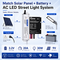 Contrôleur de charge solaire PWM fiable Sukite Flat 3212 3.2V 20W 15A pour éclairage public à énergie solaire avec capteur