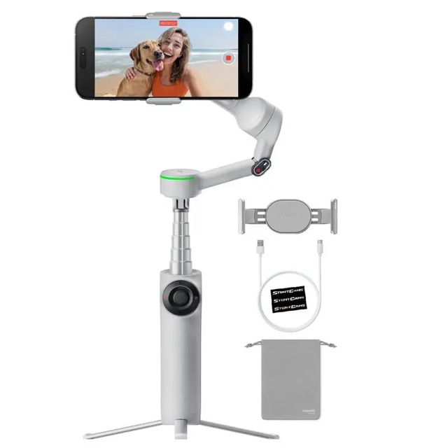 Insta360 Flow 2 Pro Mobile Stabilizer Handheld Gimbal Three-axis Stabilizer Intelligent Follow-up Portable and Foldable