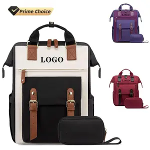 BSCI özel dizüstü sırt çantası kadın öğretmen iş çantası kolej geniş açık bilgisayar sırt çantası iş seyahat anne sırt çantası