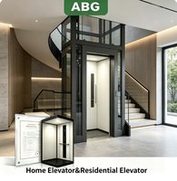 Ascenseur résidentiel sans machine à l'extérieur visible, avec 2 à 4 arrêts, pour villas privées sur mesure