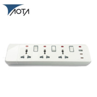 Multiprise industrielle portable AOTA, norme européenne, avec 5/4/3 prises, USB Type-C, 250V, haute qualité