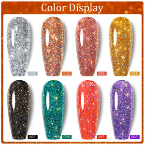 Laser <b>Sequin</b> Gel Nail Polish 7.5ml Holographic Flash Glitter Gel Varnish Durable UV LED Cure Manicure Nail Beauty Supplies - Product Image 3