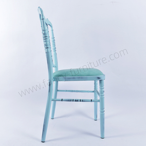 Chaise de Mariage Napoléon à Cadre Bleu Style Antique – Mobilier Hôtelier Durable pour Location de Fêtes et Salles d'Événements – Prix Économique - Product Image 3