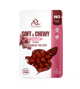 Pal's Delight - Golosinas de Carne de Res Suaves y Masticables de 3.5oz para Todos los Perros, Sin Colorantes Artificiales, Alto Contenido de Proteínas, Salud para la Piel y el Pelaje - Product Image 1