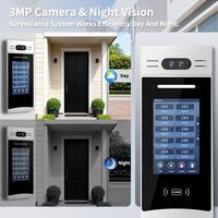 Vidéophone pour immeuble d'appartements, reconnaissance faciale, appel vidéo bidirectionnel, moniteur intérieur 10 pouces, résistant à l'eau, application Tuya RLF