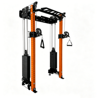Máquina de entrenamiento funcional con doble cable para montaje en pared, para entrenamiento de fuerza de cuerpo completo en casa, de acero inoxidable