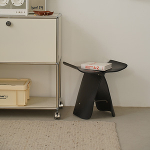<span class=keywords><strong>Taburete</strong></span> Bajo de Madera Maciza con Diseño de <span class=keywords><strong>Mariposa</strong></span> Nórdico, Otomana para Sentarse por Tiempo Prolongado, para Cambiar Zapatos, Multiusos, para Sala de Estar y Dormitorio - Product Image 4