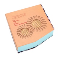 Échantillon personnalisé 2 Ml cylindre d'or pliable vide rouleau De parfum en lin papier Kraft testeur boîte De parfum pour parfum facile