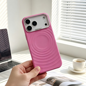 เคสโทรศัพท์มือถือ S123 สำหรับ iPhone 17 18 Pro Max พร้อมกรอบโลหะ เคส iPhone ของแท้  วัสดุซิลิโคนเหลวแม่เหล็ก - Product Image 1