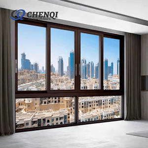 Fenêtres coulissantes à <span class=keywords><strong>double</strong></span> <span class=keywords><strong>vitrage</strong></span> en aluminium avec moustiquaire, verre Low-E, vente chaude 2026, pour usage résidentiel - Product Image 1