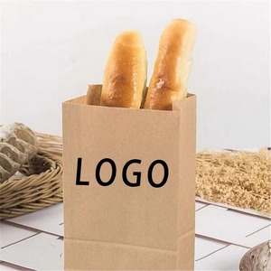 Sacs en papier kraft style classique biodégradables avec fermeture autocollante pour emballage alimentaire, impression de logo personnalisée disponible - Product Image 5