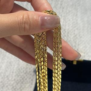 <b>Vintage</b> Wheat Ear Necklace S999 Pure Silver Simple Fashionable <b>French</b> <b>Vintage</b> Design Stackable Fashion Layered Necklaces - Product Image 4