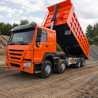 Б/у самосвал HOWO A7 8x4 для покупателей из Южной Америки, леворульный, шины 12.00R20, 336-480 л.с., для тяжелых грузов