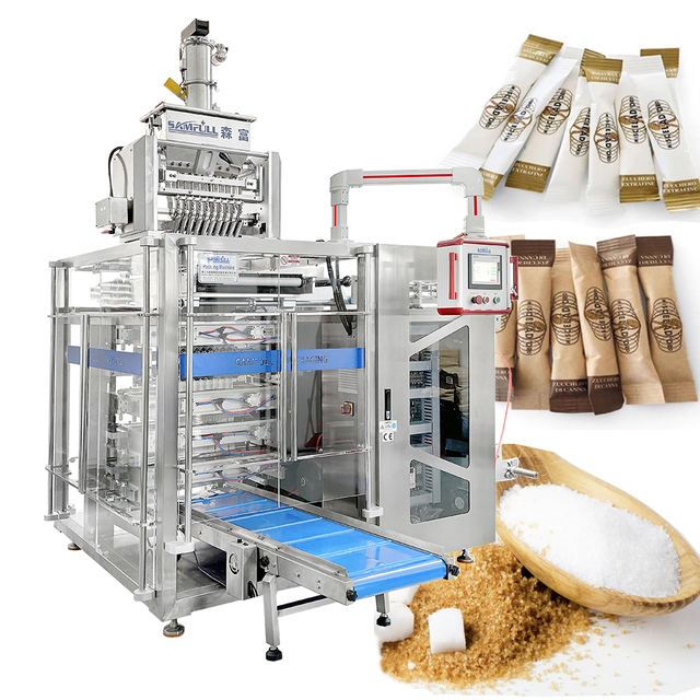Automatic Multi lane Small Bag Sachet Sugar Salt Filling Packaging Machine 10 lane Sugar Stick Pack Machine