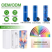 Bouteille d'eau intelligente avec logo personnalisé, affichage de la température LED, thermos en acier inoxydable, bouteille isotherme sous vide, cadeau promotionnel
