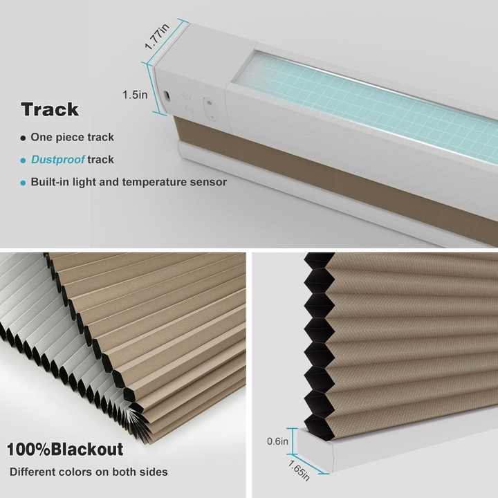 Modern Honeycomb Blinds Remote Control Smart Cordless Honeycomb Blind ...