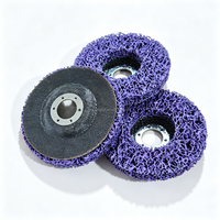 Disque de ponçage et de décapage violet dur 4,5 pouces 115 mm trou de 22 mm en carbure de silicium pour le décapage de la rouille industrielle des métaux