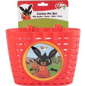 Cestino portaoggetti per bici boy coniglietto Bing rosso - Product Image 2