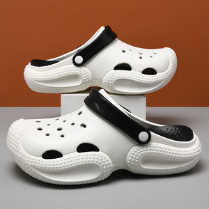 Guru <b>Clogs</b> EVA Outsole Thick Sole Breathable Summer Outdoor Beach Shoes Couple Soft Soled Slippers Home Wear - Product Image 2