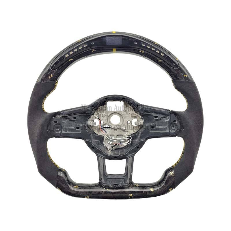 คาร์บอนไฟเบอร์ฟอร์จ + อัลคันทารา + ไฟ LED + ตะเข็บสีเหลือง