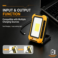 Lampe de travail magnétique rechargeable Brightenlux COB 7000LM avec batterie externe, support USB et crochet – Portable pour réparation automobile et inspection