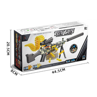 Fusil de sniper en plastique souple QS Wholesale pour jeu de tir, fusil à air comprimé en ABS, balles de sécurité, jouets pour enfants, M249, cadeau amusant pour enfants