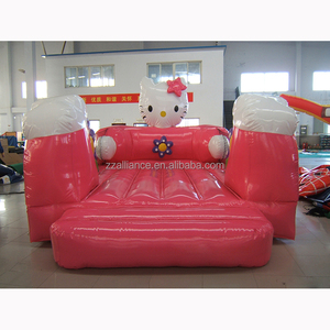 <strong>Inflatable</strong> Trampoline <strong>Bouncer</strong> <strong>Hello</strong> Cat <strong>Kitty</strong> <strong>Inflatable</strong> Pink Bouncy House Toddler Bounce House Castle for Party - Product Image 2