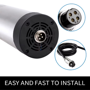Motor de Husillo CNC Refrigerado por Aire de 65 mm de Diámetro, 1.5 kW, 24000 rpm, 110 V/220 V, con Estándar CE para Grabado y Fresado CNC - Product Image 3