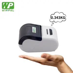 Winpal giá thấp 2in1 xách tay máy in hóa đơn vận chuyển máy in nhãn 58 Mét Máy in nhiệt