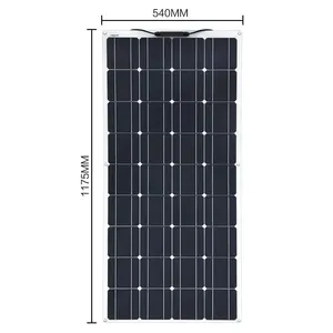 Venda por atacado de painéis solares fotovoltaicos flexíveis de 200 W com certificação CE TUV faixa de 100 W a 1000 W para varandas