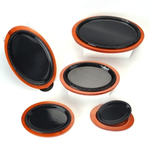 Plat de service ovale en <span class=keywords><strong>fonte</strong></span>, Mini <span class=keywords><strong>plaque</strong></span> de Grill avec plateau en bois - Product Image 1