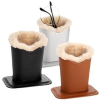 Nouvel étui à lunettes tendance à motifs, support de présentation ultra-dense en coque rigide, porte-stylo, étui à lunettes tendance avec doublure en peluche