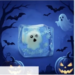 Juguete Antiestrés de Goma con Forma de Cubo, Estilo Cubo de Hielo, de Rebote Lento, Éxito de Ventas Transfronterizo para Halloween - Product Image 6