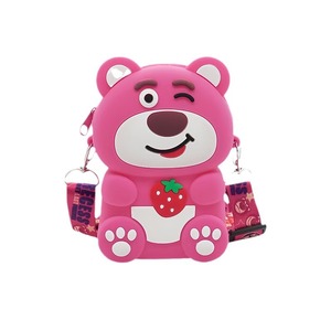 กระเป๋าใส่เหรียญสะพายไหล่ได้2024สำหรับเด็กผู้หญิงเด็กผู้ชายผู้หญิงกระเป๋าใส่เหรียญขนาดเล็กกระเป๋าซิลิโคนลายการ์ตูน - Product Image 1