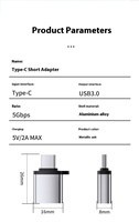 Adaptateur OTG Type-C USB 3.0 Nouveau convertisseur de lecteur flash de téléphone portable Compatible avec l'interface IOS et TPC Sortie CC